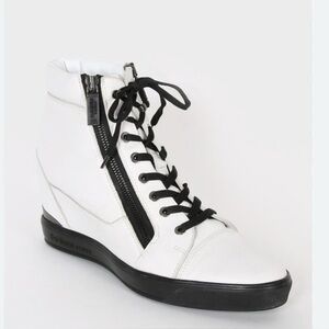 Baldanini Trend Leather High-Top Italian Sneakers
